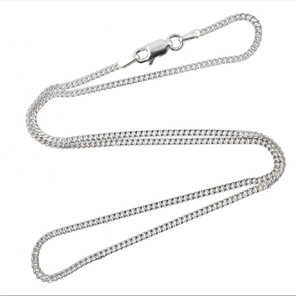 925 Sterling Silver 1.8MM CURB Chain Necklace Italian
Italy - 16" - Picture 2 of 2